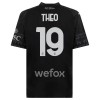 Maillot de Supporter AC Milan Theo Hernandez 19 Quatrième 2023-24 Noire Pour Homme